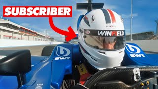 We Put a SUBSCRIBER in a REAL Formula 1 Car [upl. by Sankaran]