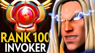 RANK 100 GRANDMASTER INVOKER vs QUEEN OF PAIN MID  Dota 2 Invoker [upl. by Adihaj328]