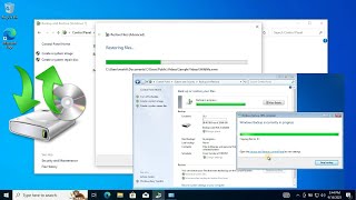 How to Create and Restore Windows 7 Backup file on Windows 10 [upl. by Lowrance]