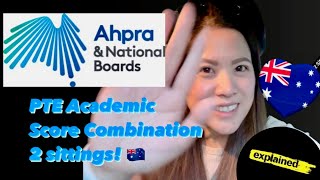 How to combine English exam scores for AHPRA registration AHPRA English PTE australia [upl. by Grof]