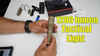 FEYACHI 1200 lumen Tactical Weapon light Review [upl. by Nnayelhsa]