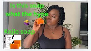 Kojie San Kojie acid Skin lightening Soap  honest Review about kojie san soap review soap me [upl. by Ahcilef]