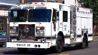 Pottstown Fire Department Brand New Squad 69 Responding 81222 [upl. by Stroup]