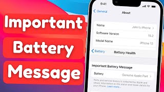 important battery message your batterys health is significantly degraded [upl. by Moth819]