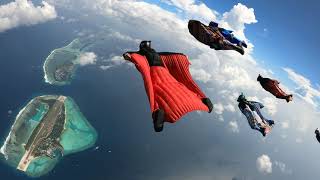 Wingsuit Flying over the Maldives Islands [upl. by Eisdnil169]