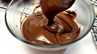 Chocolate Ganache Recipe with Cocoa Powder [upl. by Aremmat]