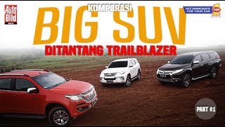 Chevrolet Trailblazer LTZ vs Toyota Fortuner VRZ 4x2 vs Mitsubishi Pajero Sport Dakar 4x2  Part 1 [upl. by Etnoved]