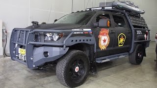 Custom Toyota Tundra CrewMax Cab Alex Offroad Tuning  Moscow Offroad Show 2015 [upl. by Ainslee]