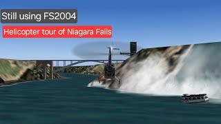 FS2004 Helicopter tour of Niagara Falls fs2004 canada niagarafalls [upl. by Amalee513]