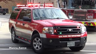 Oak Park IL Fire Dept Command 620 Responding [upl. by Velda55]