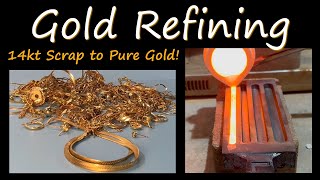 How to Refine Gold Scrap into Pure 24kt Gold [upl. by Burris]