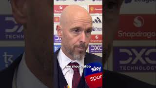 Erik ten Hag after Man Utds 30 defeat by Spurs 🗣️ [upl. by Wei]