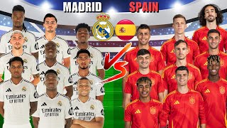 2025 Real Madrid 🆚 2025 Spain  Mbappe Vinicius Rodrygo Yamal Pedri Morata [upl. by Roer529]