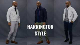 How To Wear A Harrington Jacket 4 Different Ways [upl. by Benco]