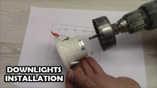 How to install downlights LED spotlight wiring How to wire LED down light [upl. by Yras]