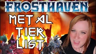 Frosthaven Tier List  Which character is the most metal [upl. by Dlarrej668]