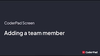 Getting Started with Screen Part 6 Adding a team member to your account [upl. by Auria647]