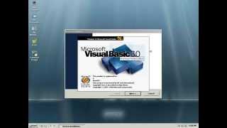 Installing Visual Basic 60 on ReactOS 0316 [upl. by Avehs]