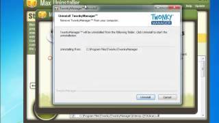 How to uninstall Twonky Manager completely with Max Uninstaller [upl. by Rtoip]