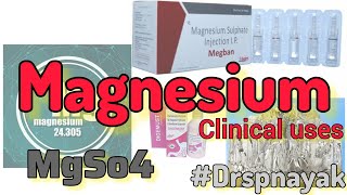 Magnesium salts  clinical uses  Drspnayak  magnesiumSulphate [upl. by Scott]