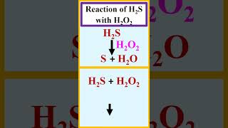 Reaction of H2S with H2O2 chemistry [upl. by Lyrret44]