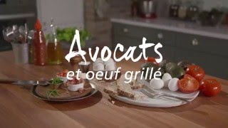 Avocats et oeuf grillé [upl. by Rofotsirk]