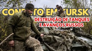 CONFLITO EM KURSK TANQUES UCRANIANOS DESTRUÍDOS E PERDAS SIGNIFICATIVAS [upl. by Ainehs]