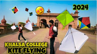 Kite Flying in Khalsa College 🪁 Fun With CollegeFriends 😍 2024 • Vanshvlogs [upl. by Chaddy505]