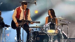 Emmanuelle Caplette plays a Drum Solo at Roch Voisine’s Concert [upl. by Haldas]