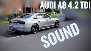 2017 Audi A8 42 TDI V8INSANE INTAKE SOUND 100180kmh [upl. by Attiuqihc]