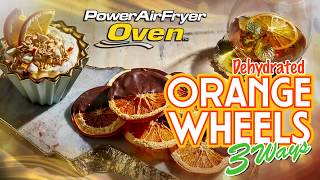 Dehydrated Orange Wheels 3 Ways in the Power AirFryer Oven [upl. by Jerrold263]