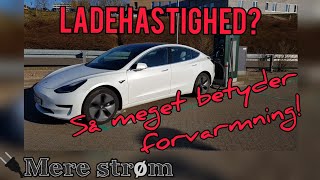 Tesla Model 3  Ladehastighed på Clever lader koldt vs varmt batteri [upl. by Alicirp300]