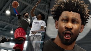 3POINT POSTER DUNKS ON EMBIIDS COURT BATTLE NBA LIVE 19 DEMO GAMEPLAY Ep 7 [upl. by Graeme]