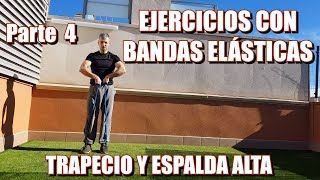 ►Cómo trabajar tu TRAPECIO y ESPALDA ALTA con BANDAS ELÁSTICAS🔥🔥🔥10 EJERCICIOS [upl. by Airaet322]