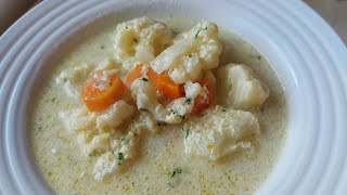 Karfiol Čorba  Cauliflower soup  Cauliflower Soup jednostavna za pripremu [upl. by Orual943]