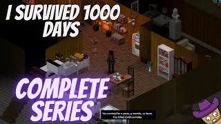 I SURVIVED 1000 DAYS IN PROJECT ZOMBOID  Complete Edition Full Series [upl. by Neelav]