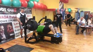 Waldemar Nacewicz Pruszków  240 kg [upl. by Nodnyl]