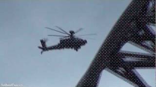 2x British Army WAH64D Apache Longbow Flyby near London full HD [upl. by Malita9]