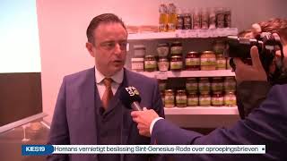 Bart De Wever NVA bij de slager [upl. by Ateekahs316]