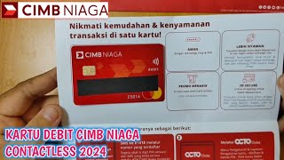 UNBOXING amp REVIEW KARTU DEBIT BANK CIMB NIAGA [upl. by Ydnak432]