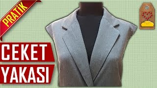 CEKET YAKASI NASIL YAPILIR  LADIES COAT COLLAR  Dikiş Hocam [upl. by Andreana579]