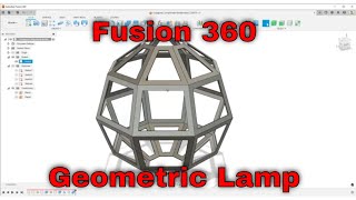 Geometric remodeling of oldfashioned lampshade  Fusion 360 [upl. by Saire]