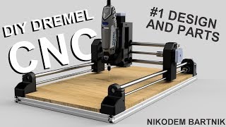 DIY Dremel CNC 1 design and parts Arduino aluminium profiles 3D printed parts [upl. by Annola]