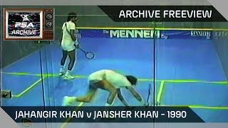 Squash Jahangir Khan v Jansher Khan  Archive Freeview [upl. by Ela717]