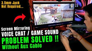 Screen Mirroring of BGMI amp Free Fire  Mic  Audio Problem Fixed [upl. by Lauraine]