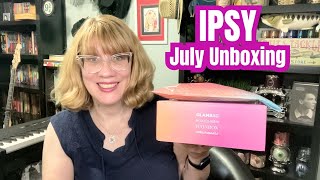 IPSY July Glam Bag BoxyCharm Unboxing [upl. by Ellinad28]