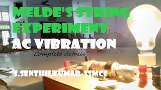 Meldes String Experiment  Transverse amp Longitudinal mode vibration l meldes experiment [upl. by Zechariah6]