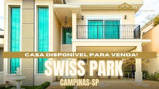 CASA NEOCLÁSSICA COM 4 QUARTOS À VENDA NO SWISS PARK CAMPINASSP [upl. by Drabeck173]