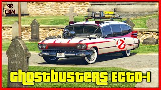 Albany Brigham  Ecto1 Ghostbuster Customization amp Top Speed  GTA 5 Mercenaries DLC Unreleased Car [upl. by Nidnerb225]