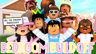 YOUTUBER BEDROOM BUILD OFF COLLAB Roblox Bloxburg [upl. by Elum63]